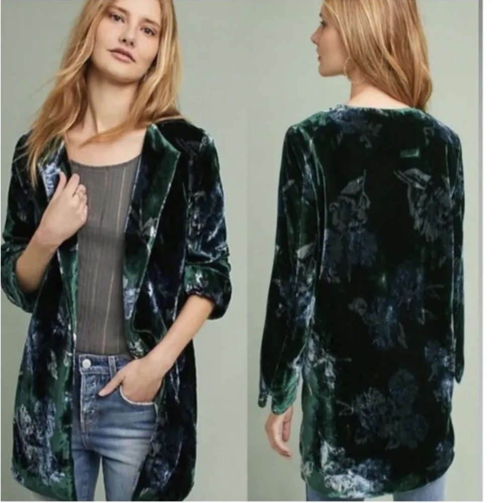 Anthropologie Eva Franco Velvet Jacket